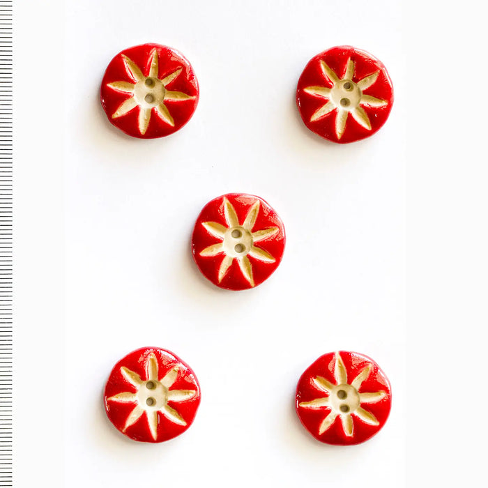 Ceramic Washable Buttons - Geometric Shapes