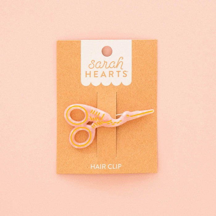 Stork Scissors Hair Clip: Sarah's Signature Pink Edition