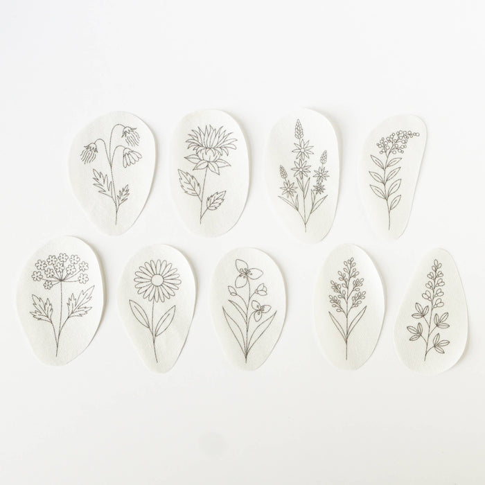 Prairie Flowers Stick and Stitch Embroidery Patterns