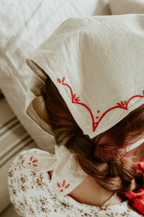 RODEO Cotton Bandana Hand Embroidered  & Hand Dyed 