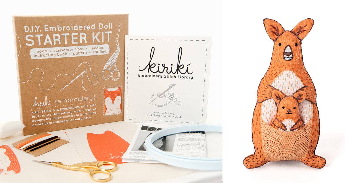 DIY Embroidered Doll Starter Kit