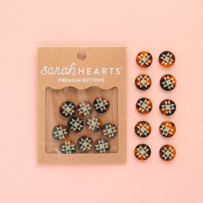Sarah Hearts Premium Buttons