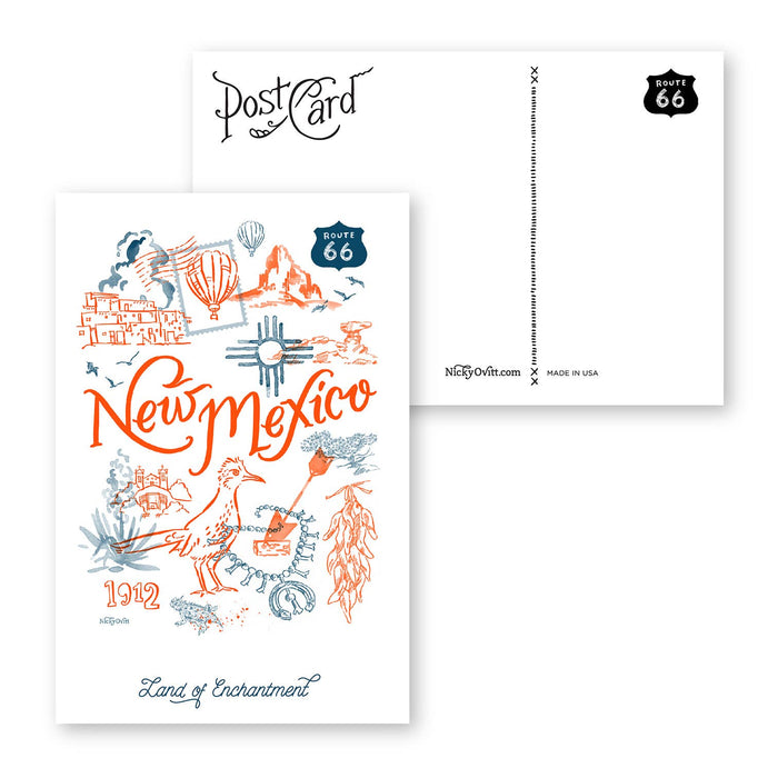 New Mexico 4x6 Art Postcard