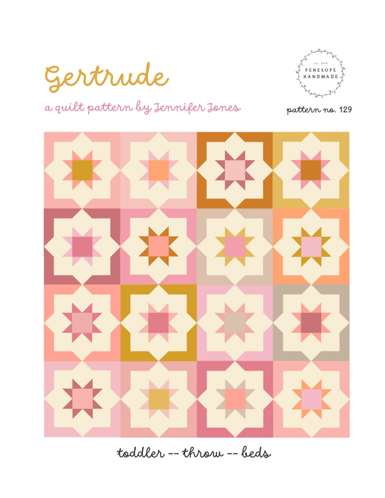 Gertrude Quilt Pattern | Paper Pattern