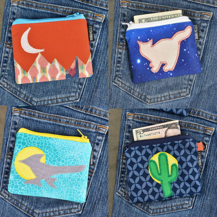 Mini Zipper Pouch | U-Pick Design | Upcycled & Handmade USA