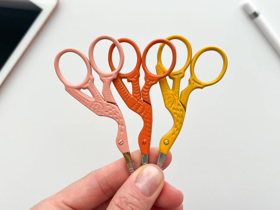 Stork Embroidery Scissors