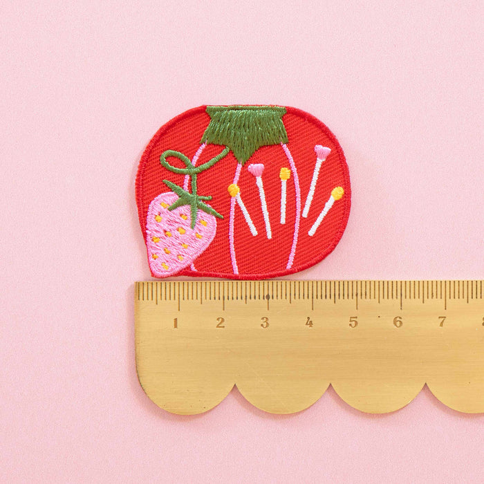 Tomato Pincushion Iron-On Patch