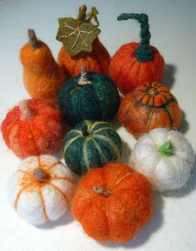 Learn 3D Needle Felting: Fall Harvest