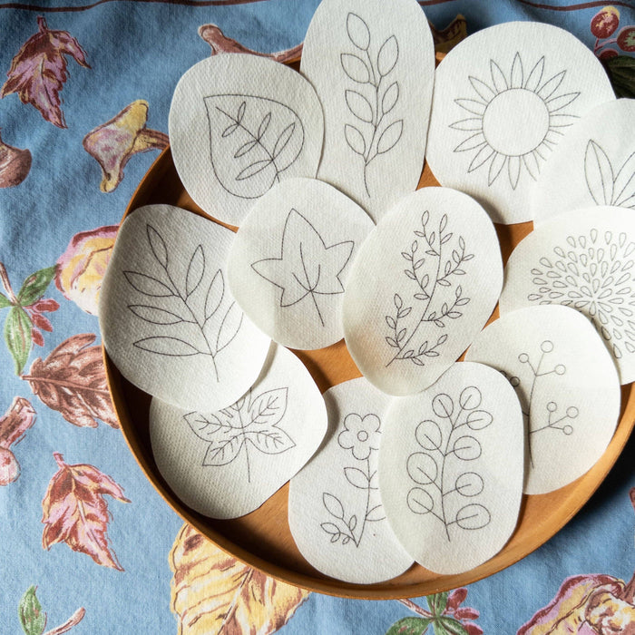 Autumn Botanicals Stick and Stitch Embroidery Patterns