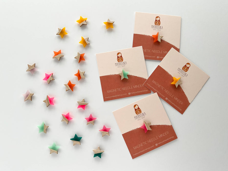 Resin and Wood Needle Minders