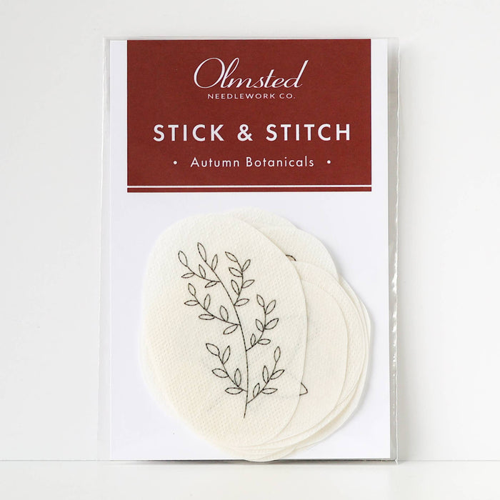 Autumn Botanicals Stick and Stitch Embroidery Patterns