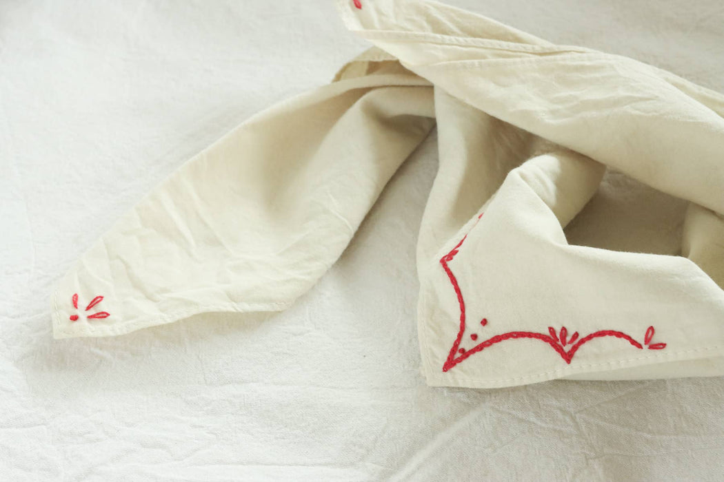 RODEO Cotton Bandana Hand Embroidered  & Hand Dyed 