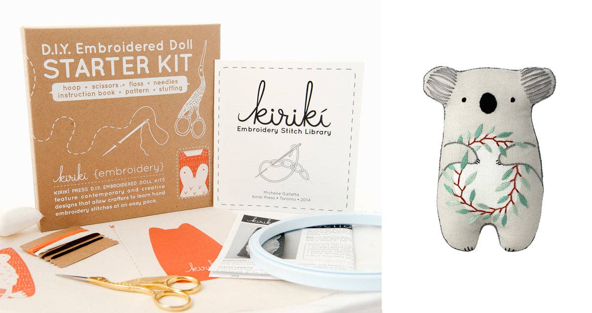 DIY Embroidered Doll Starter Kit