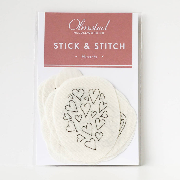 Hearts Stick and Stitch Embroidery Patterns