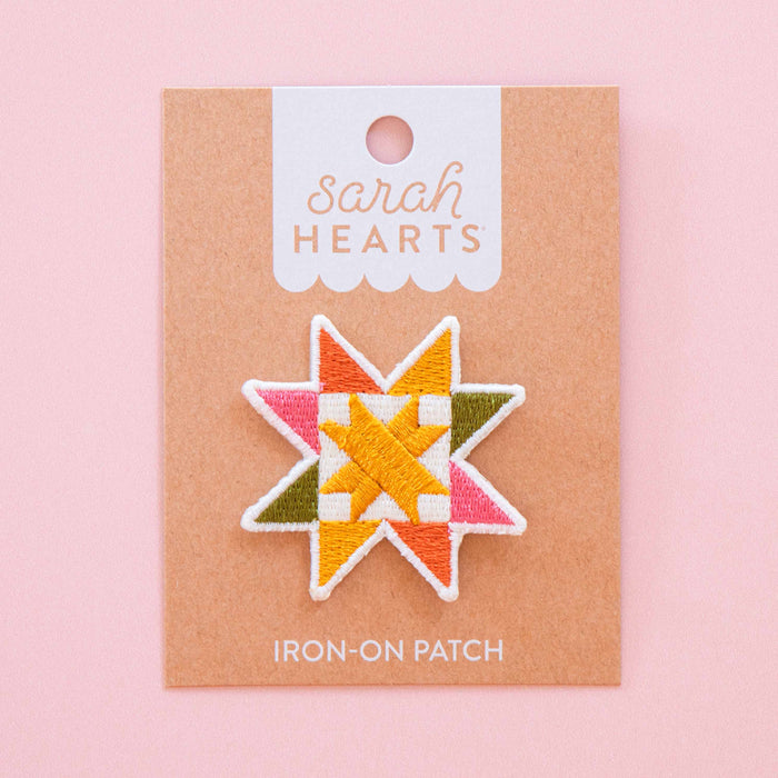 Sawtooth Star Iron-On Patch