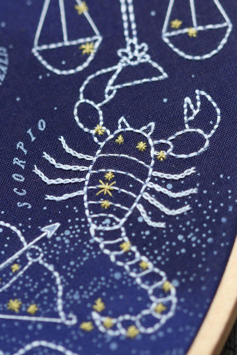 Star Map Embroidery Kit - 11" Hoop
