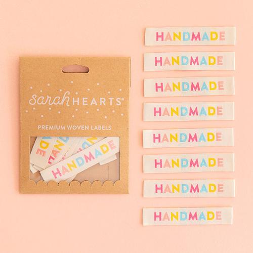 Sarah Hearts Woven Labels