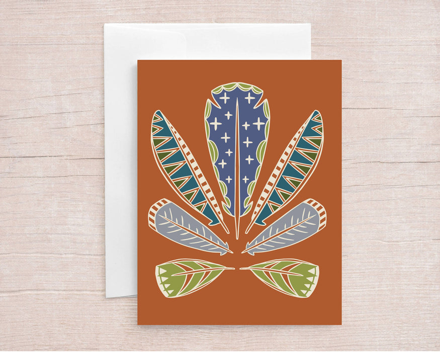 Feathers Greeting Card