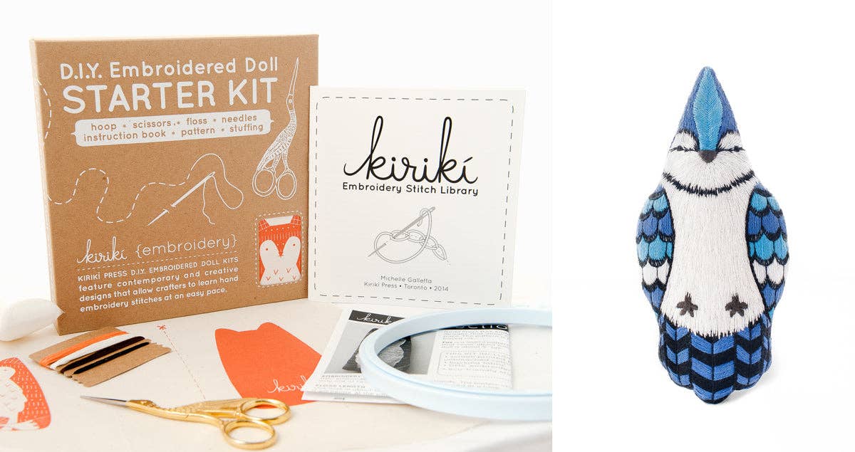 DIY Embroidered Doll Starter Kit