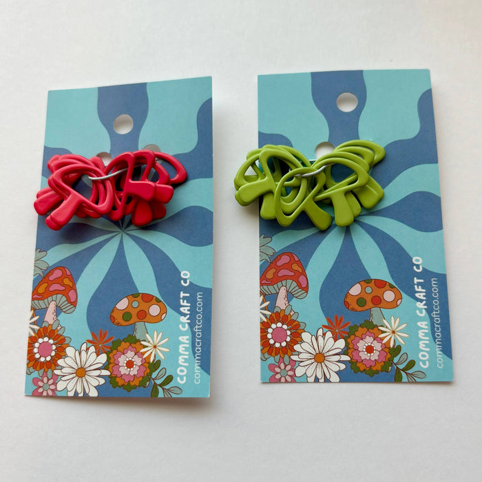 Mushroom Stitch Markers - Set of 10