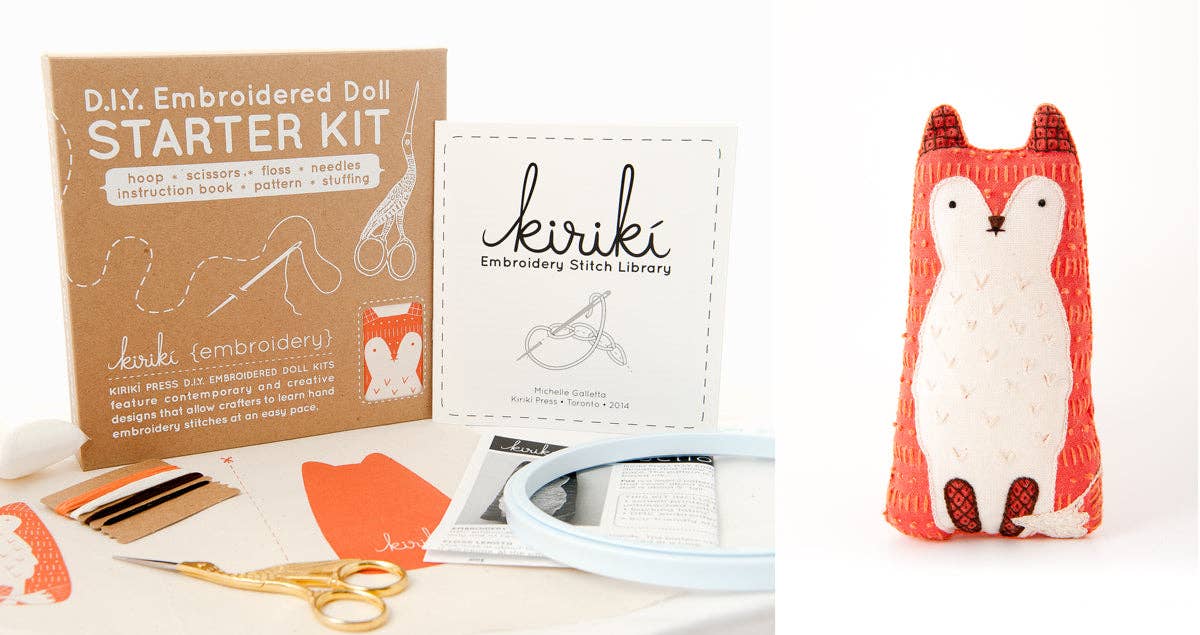 DIY Embroidered Doll Starter Kit