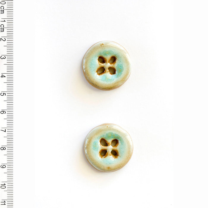 Ceramic Washable Buttons - Geometric Shapes