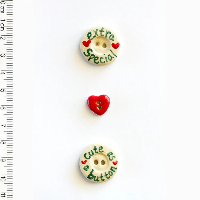 Ceramic Washable Buttons - Geometric Shapes