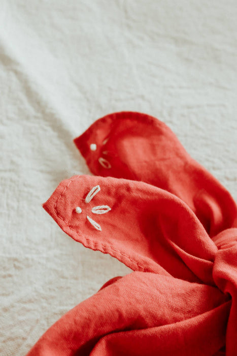 RODEO Cotton Bandana Hand Embroidered  & Hand Dyed 