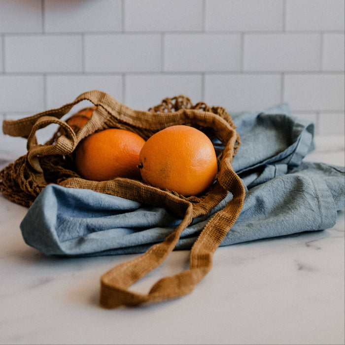 Hand-dyed Organic Cotton Kitchen Towel