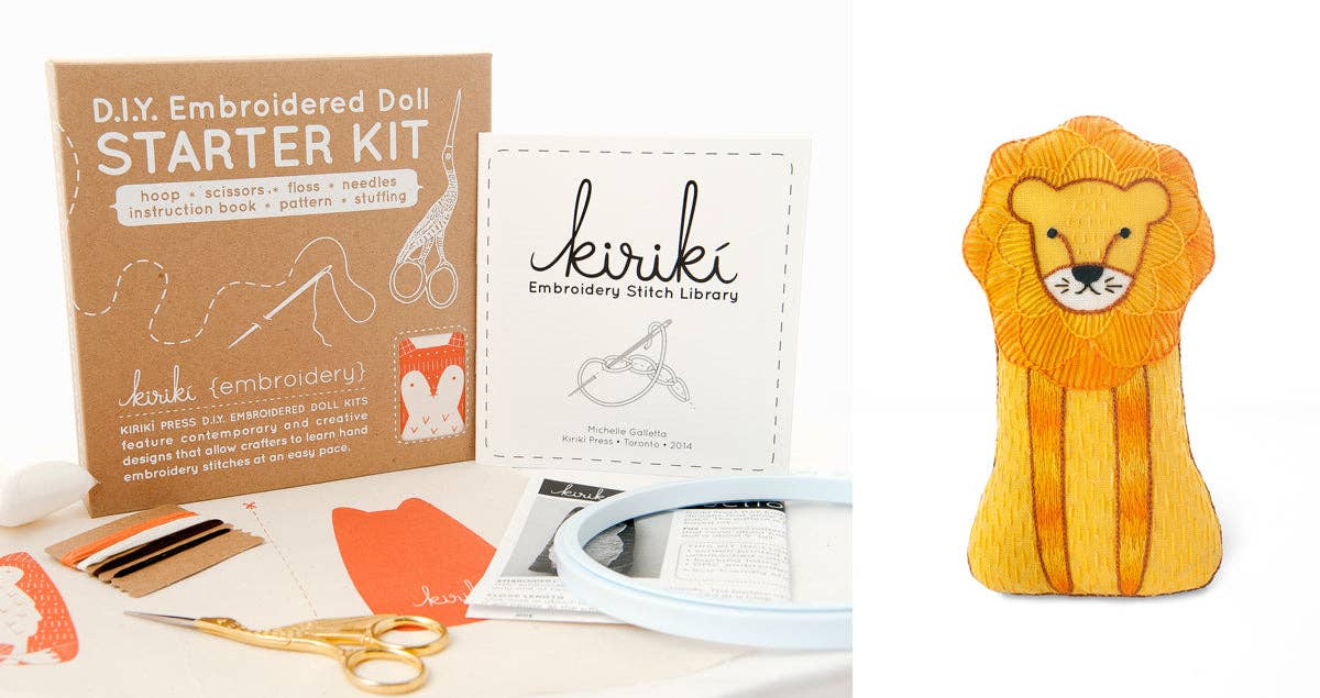 DIY Embroidered Doll Starter Kit