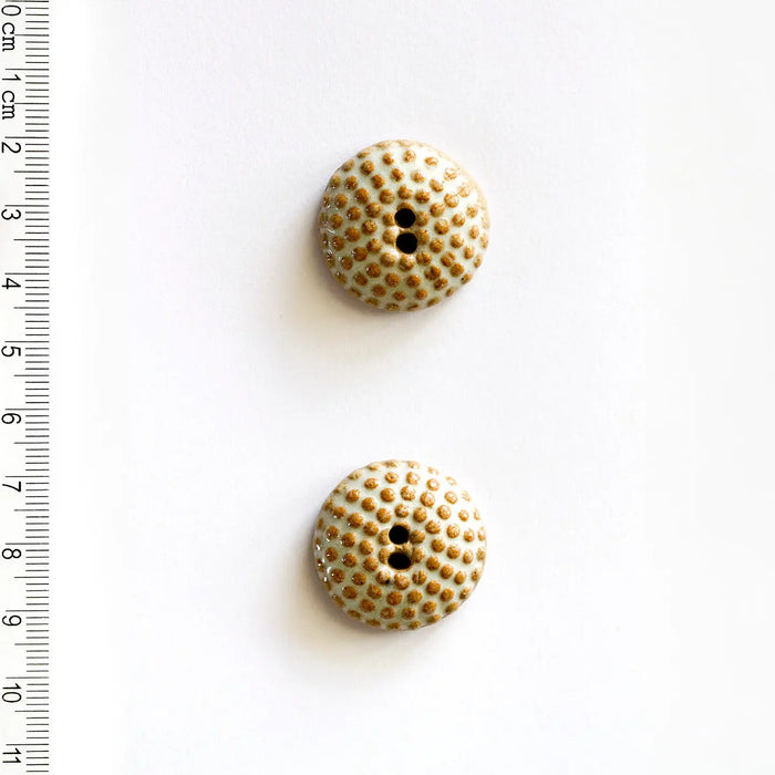 Ceramic Washable Buttons - Geometric Shapes