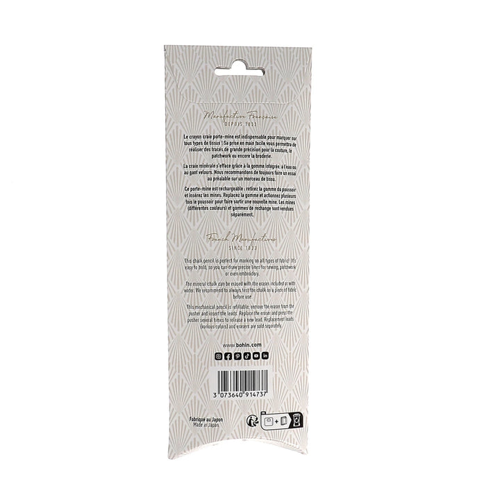 Extra Fine Mechanical Chalk Pencil .9mm White