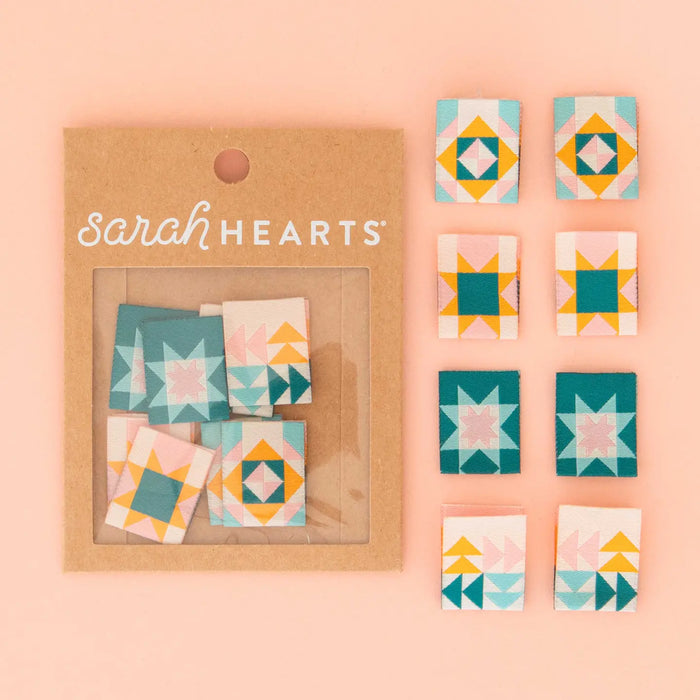Sarah Hearts Woven Labels