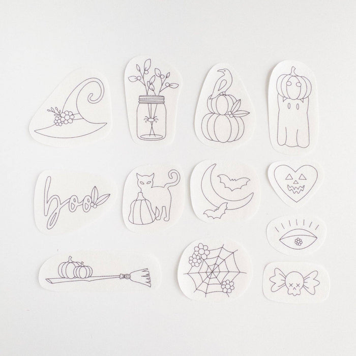 Halloween Stick and Stitch Embroidery Patterns