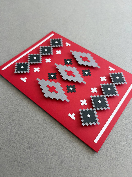 Red Cove | Layered Greeting Card