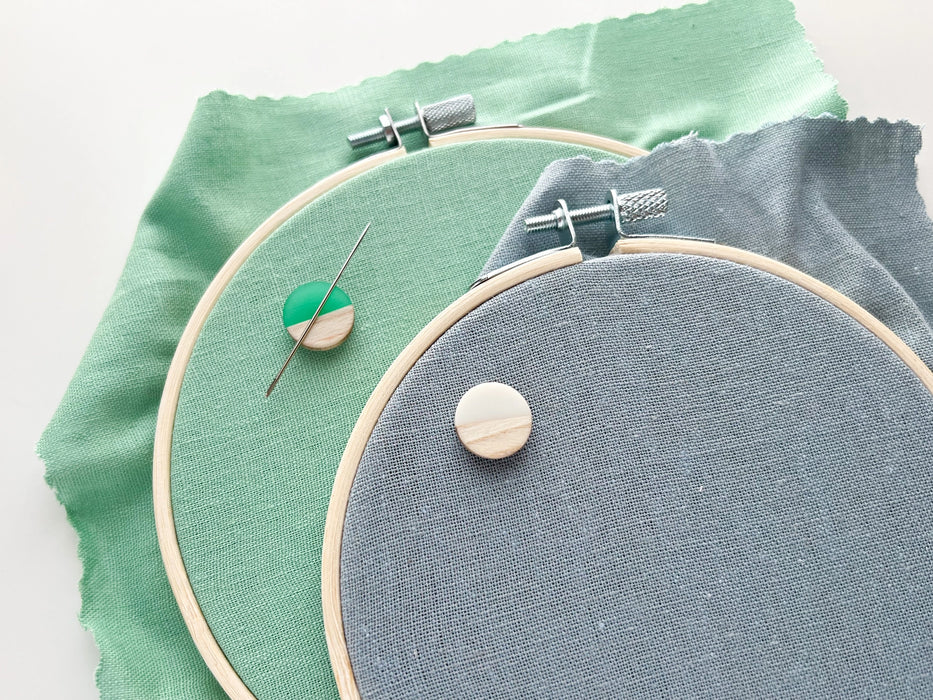 Resin and Wood Needle Minders