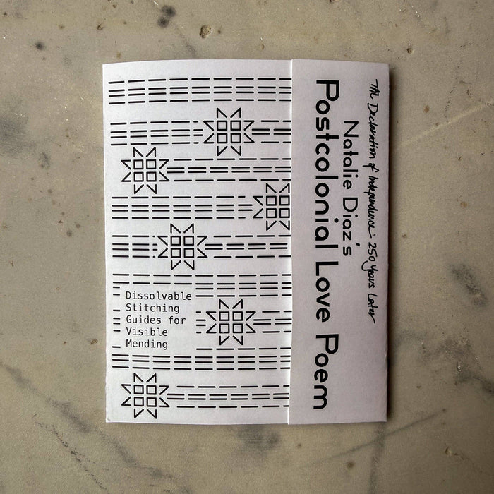 Postcolonial Love Poem Visible Mending Transfers