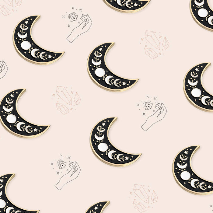 Moon and Stars - Magnetic Needle Minder