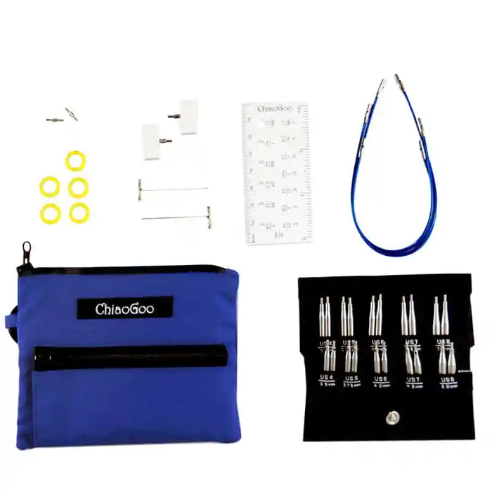 Twist Blue Lace - Shorties Mini Interchangeable Set US US 4-8 (3.5-5 mm)