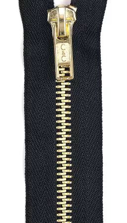 Brass Closed Fashion Zipper