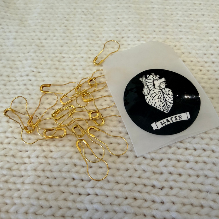 Polished Gold Opening Stitch Markers