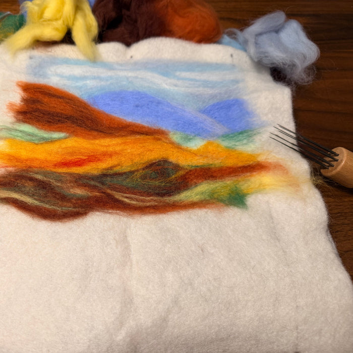Learn to Paint With Wool - Needle Felted Landscapes