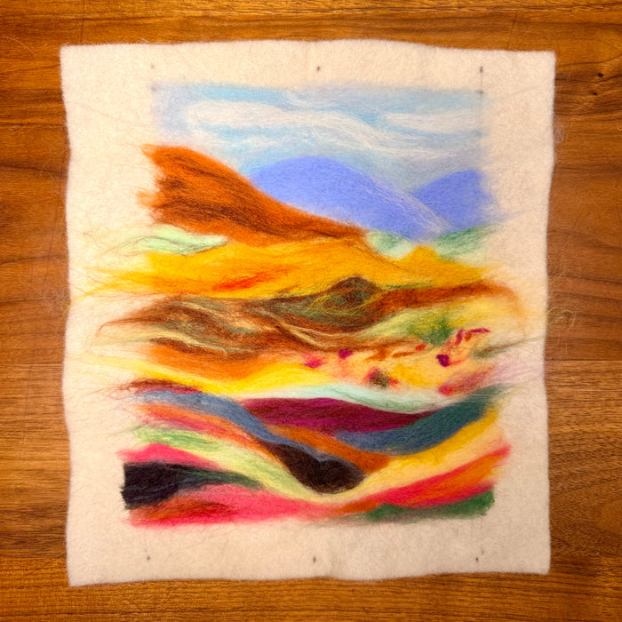 Learn to Paint With Wool - Needle Felted Landscapes