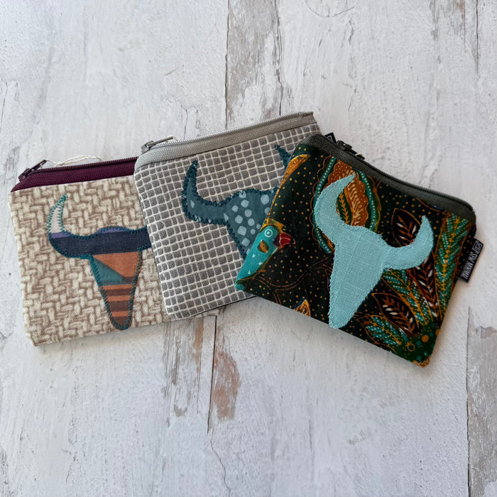 Upcycled Mini Zipper Pouch