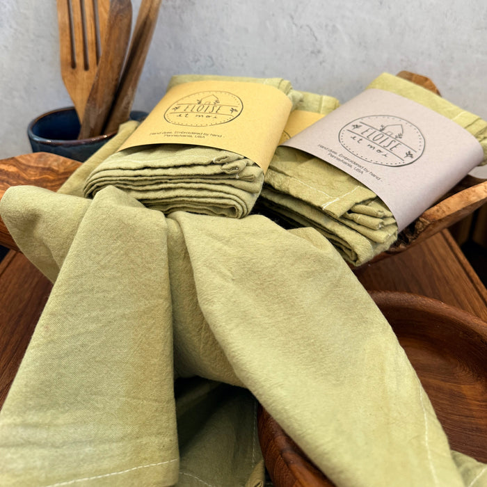 Hand-dyed Organic Cotton Kitchen Towel