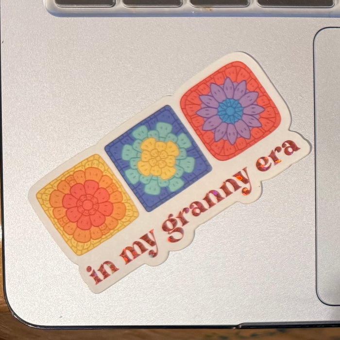 In My Granny (Square) Era Sticker