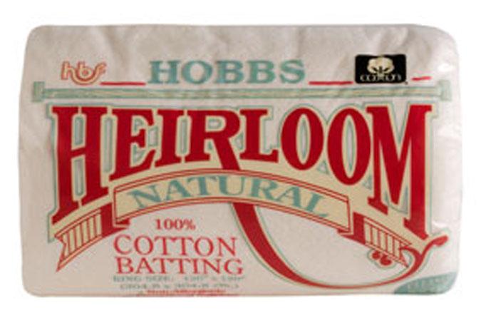 Heirloom Natural Cotton Batting - Queen