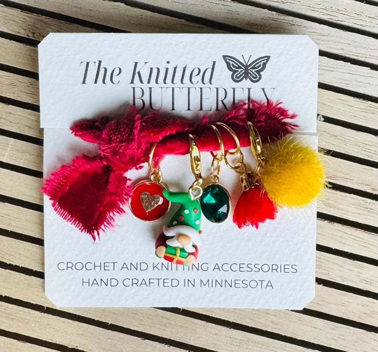 The Knitted Butterfly Holiday Stitch Marker Sets