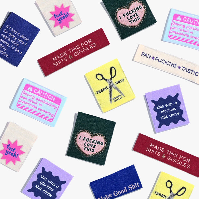 Sweary Woven Labels