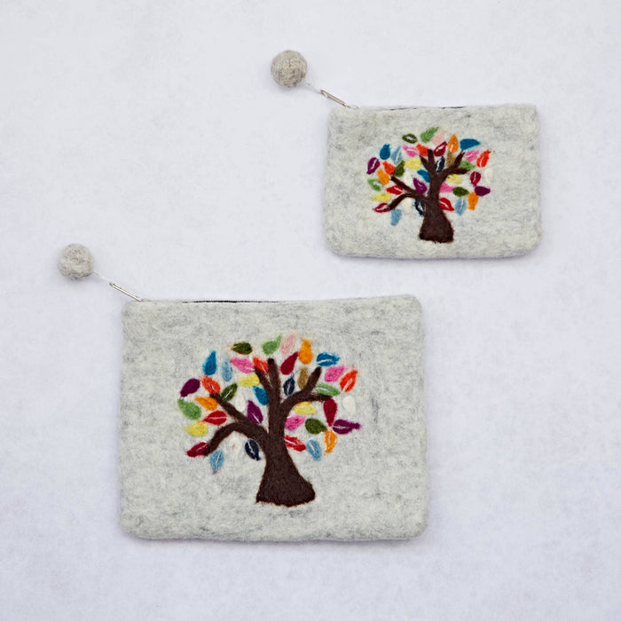 Felt Tree of Life Pouch